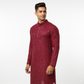 Premium Red Embroidered Men’s Kurta – Traditional Ethnic Wear for Weddings & Festive Celebrations