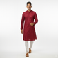 Premium Red Embroidered Men’s Kurta – Traditional Ethnic Wear for Weddings & Festive Celebrations