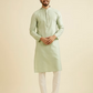 Jaal Patterned Kurta Set